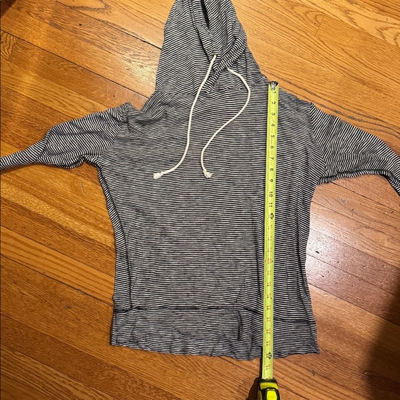 J Crew Factory Stripped Hoodie Long Sleeve Top - Picture 7 of 7